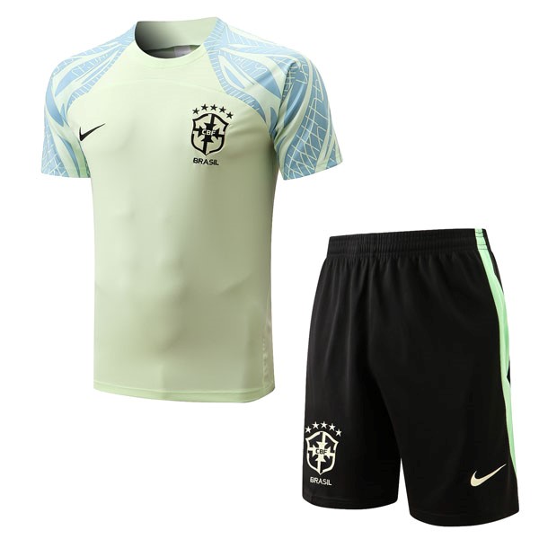 Maillot Entrainement Brésil Ensemble Complet 2022-23 Vert